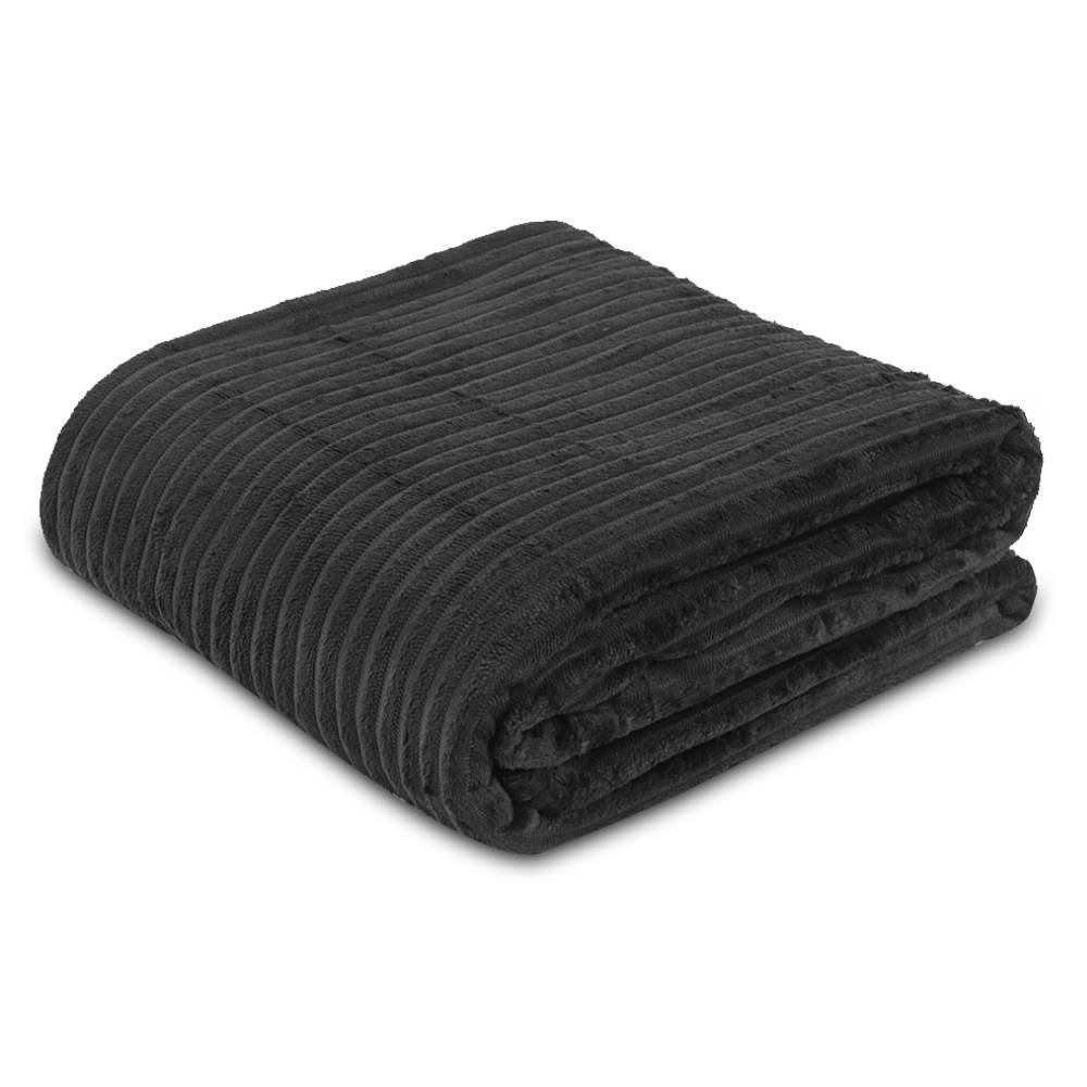 Cobertor Solteiro Montreal 100% Poliéster Havan Casa - Carbono