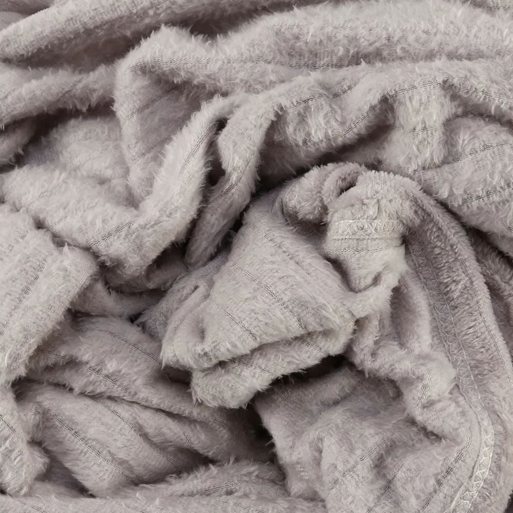 Cobertor Solteiro Montreal 100% Poliéster Havan Casa - Cinza Ice