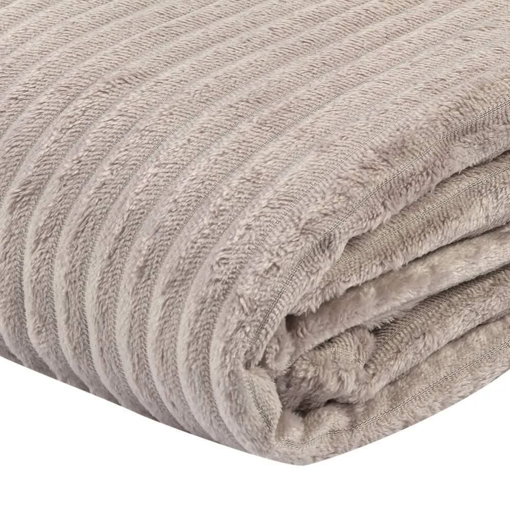 Cobertor Solteiro Montreal 100% Poliéster Havan Casa - Bege