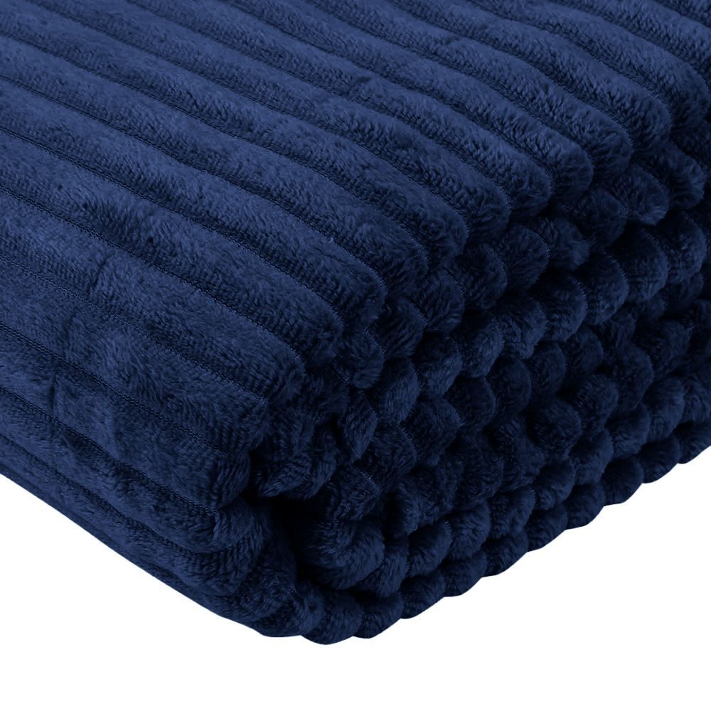 Cobertor Solteiro Montreal Havan Casa - Midnight Blue