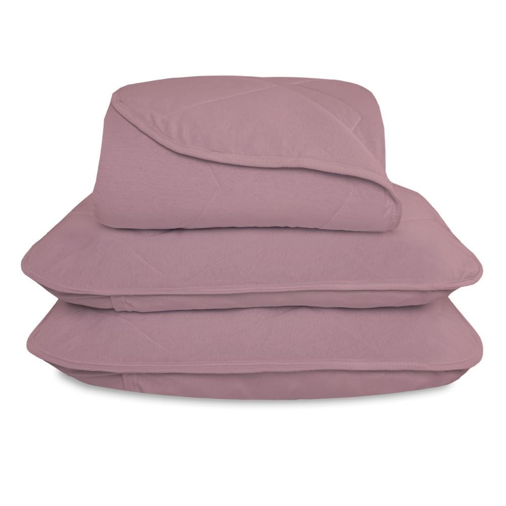 Cobre Leito Casal Liso 3 Peças Havan Casa - Rose