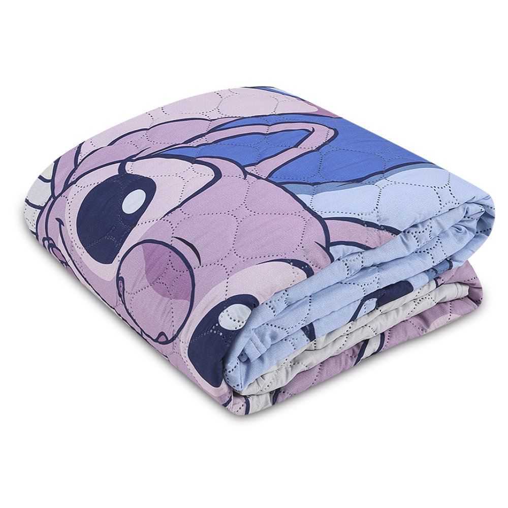 Cobre Leito Solteiro Infantil Disney Hedrons 1 Pç - Stitch Tropical