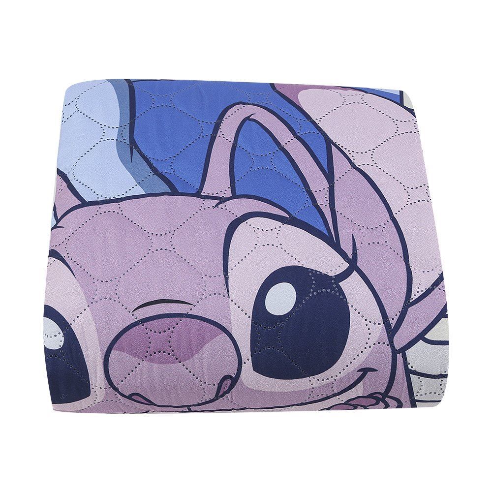 Cobre Leito Solteiro Infantil Disney Hedrons 1 Pç - Stitch Tropical