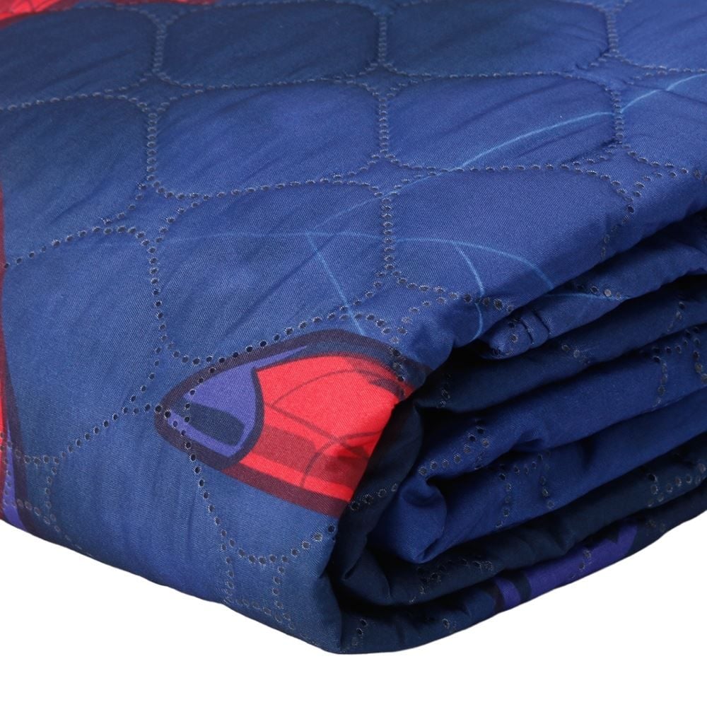 Cobre Leito Solteiro Infantil Disney Hedrons 1 Pç - Spiderman Duo