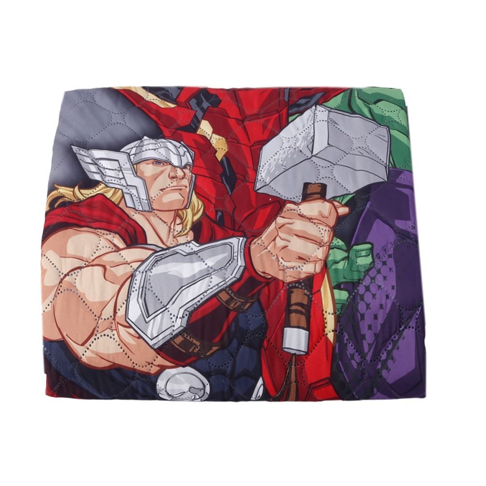 Cobre Leito Solteiro Infantil Disney Hedrons 1 Pç - Avengers Universe