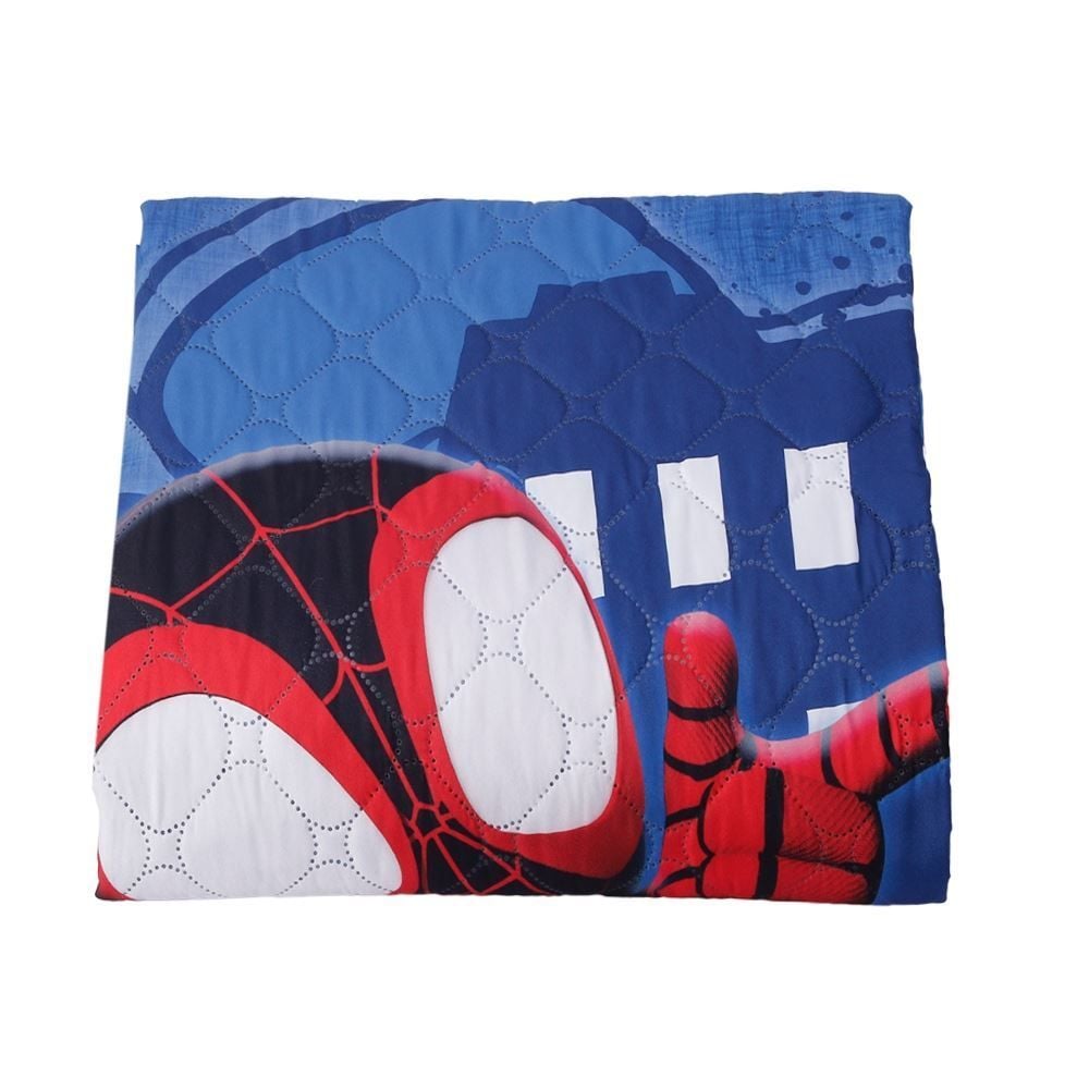 Cobre Leito Solteiro Infantil Disney Hedrons 1 Pç - Spidey Time