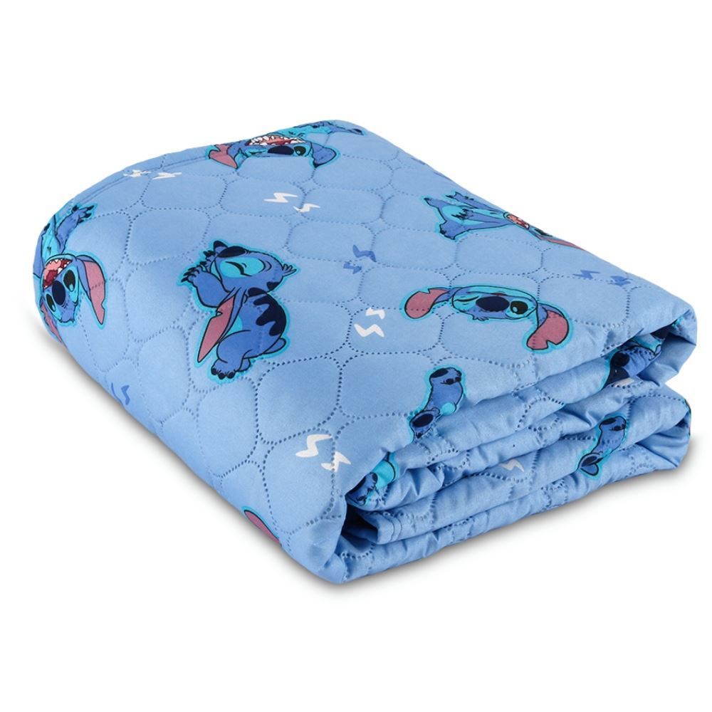 Cobre Leito Solteiro Disney Hedrons 1 Pç - Stitch Nope