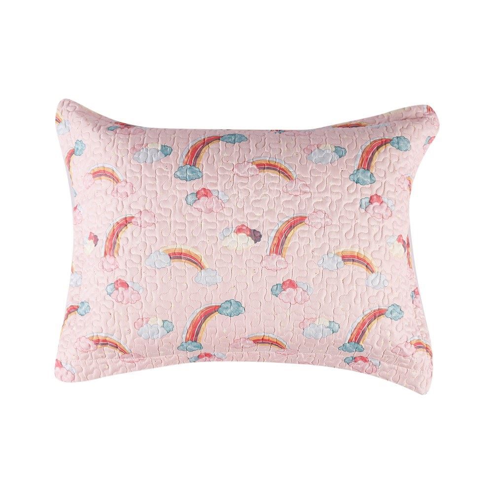 Kit Colcha Solteiro Dupla Face Matelado Havan Kids 2 pçs - Unicórnio Rosa