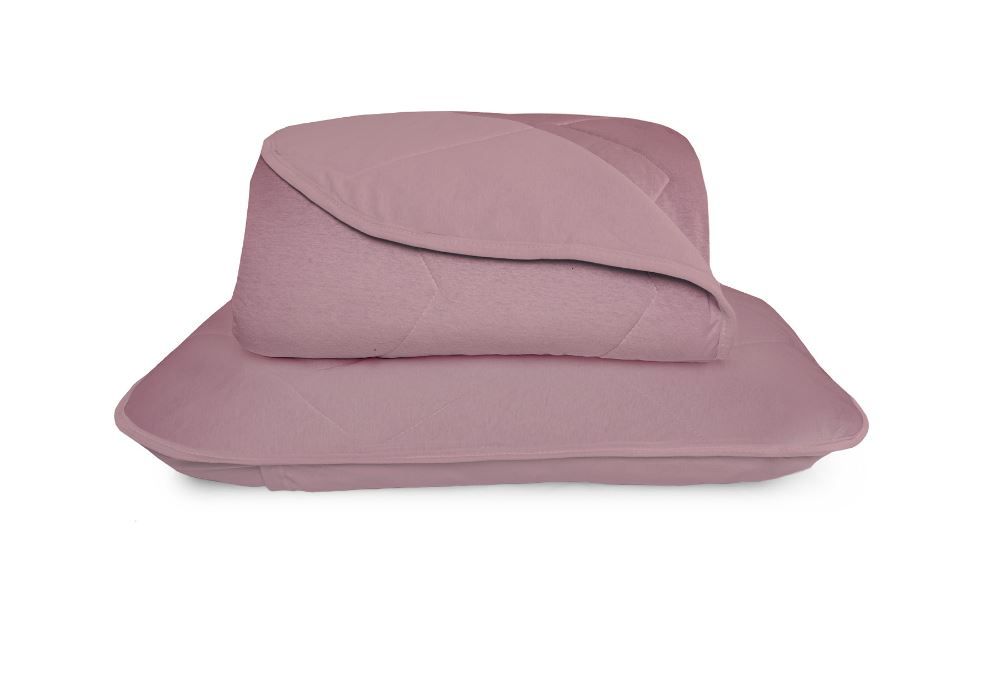 Cobre Leito Solteiro Liso 2 Peças Havan Casa - ROSE