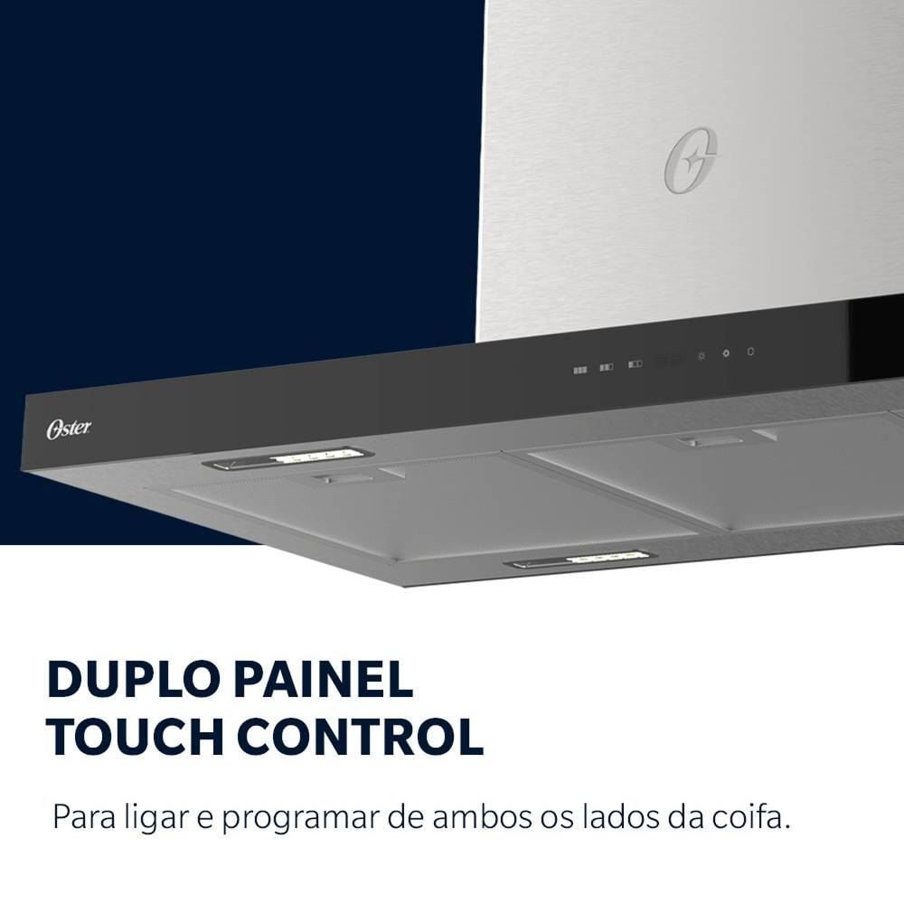 Coifa E Depurador De Ilha 90Cm Oster OCFA590