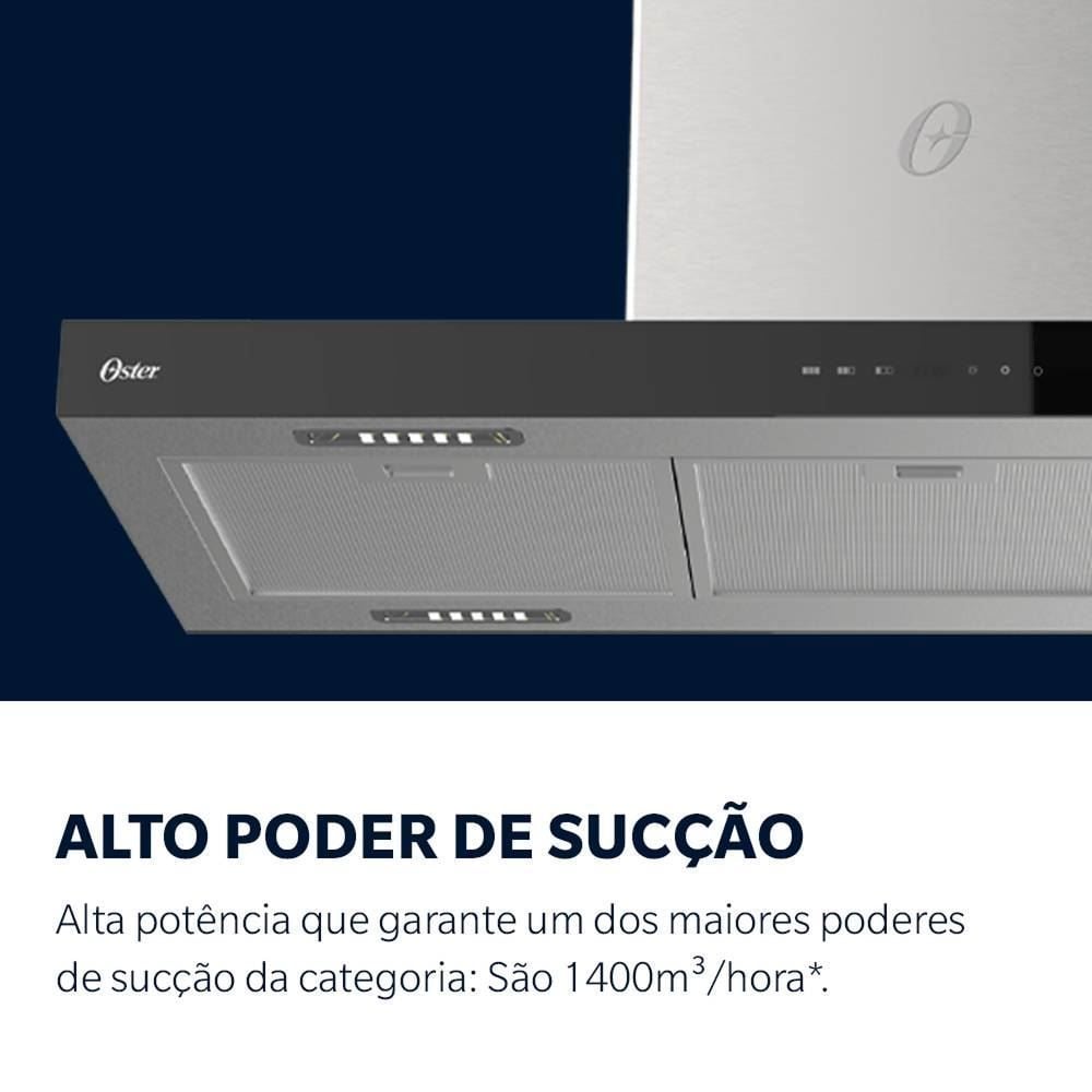 Coifa E Depurador De Ilha 90Cm Oster OCFA590