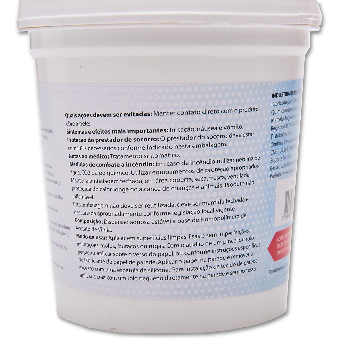 Cola Líquida Para Papel de Parede 1Kg - Branca