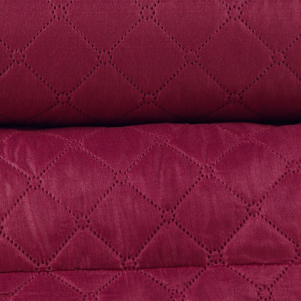 Kit Colcha Casal 100% Poliéster Lisa Versalhes Havan Casa 3 Pçs - Rosa Malva