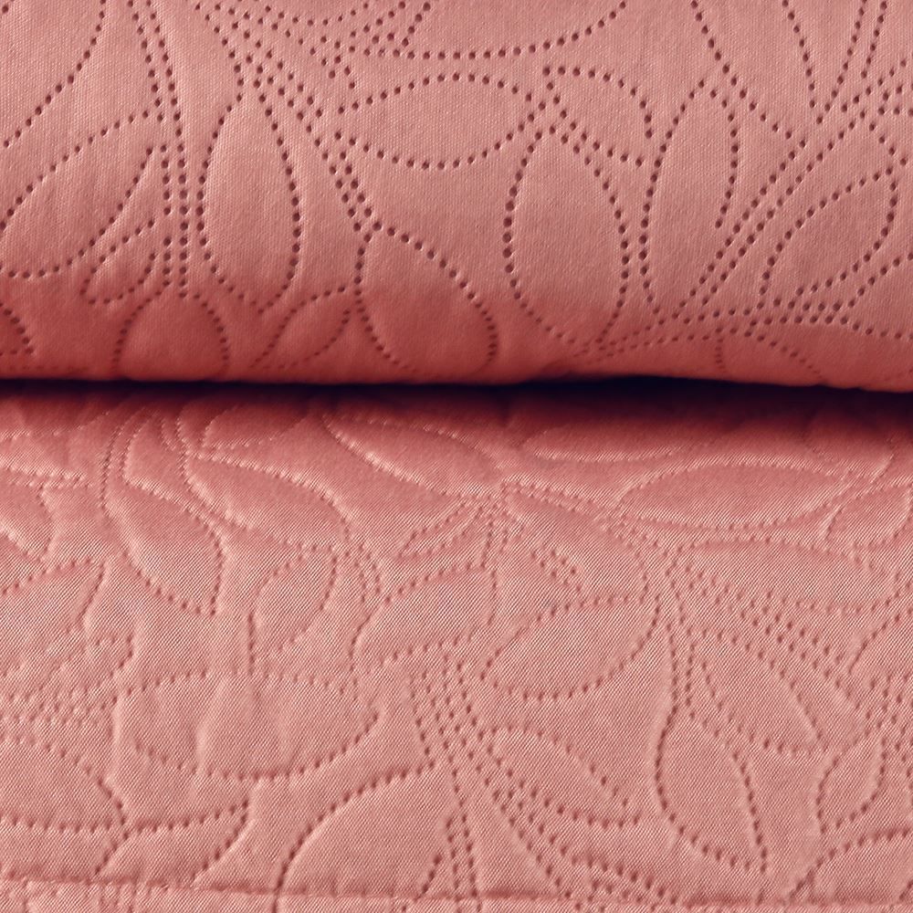 Kit Colcha Casal 100% Poliéster Lisa Versalhes Havan Casa 3 Pçs - Rose