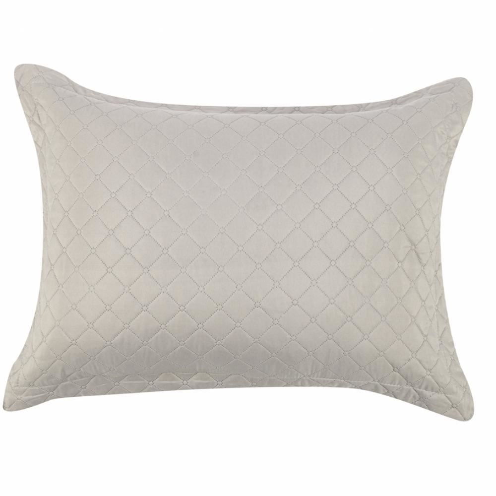 Kit Colcha Casal 100% Poliéster Lisa Versalhes Havan Casa 3 Pçs - Bege Cru