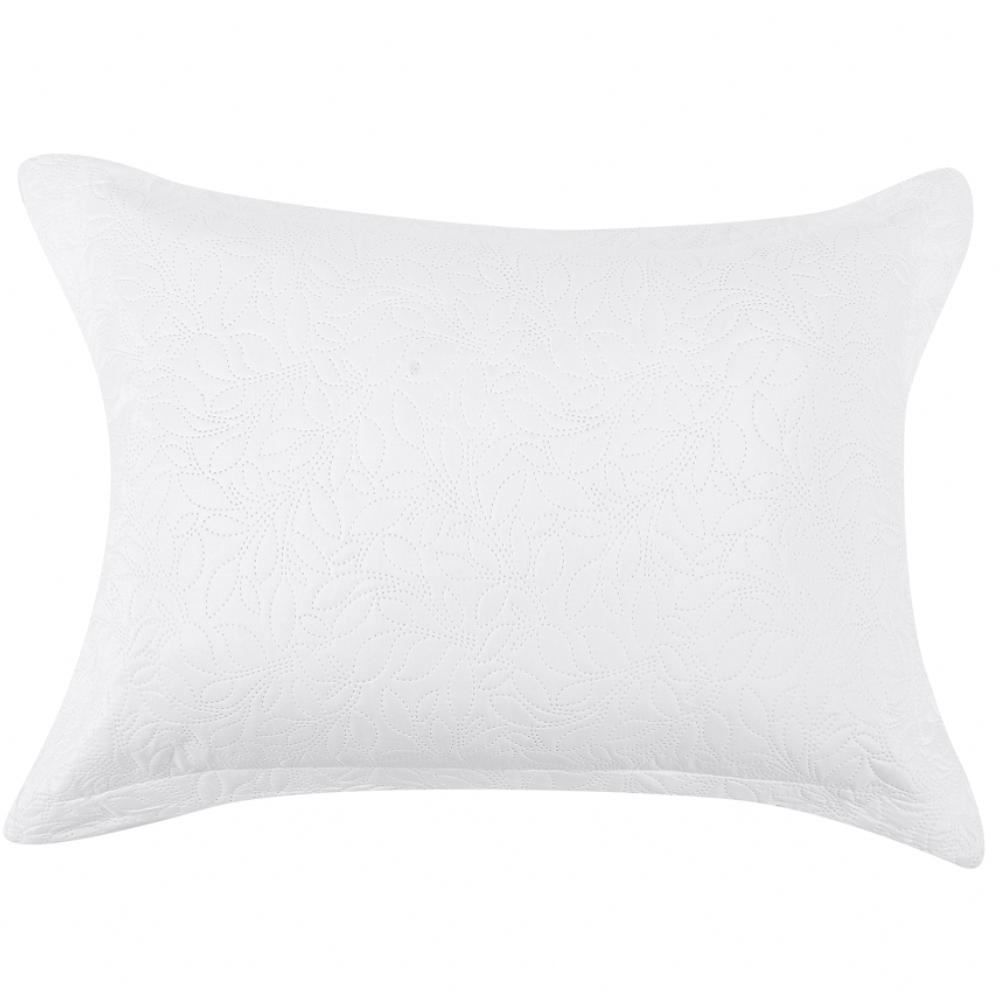 Kit Colcha Casal 100% Poliéster Lisa Versalhes Havan Casa 3 Pçs - Branco