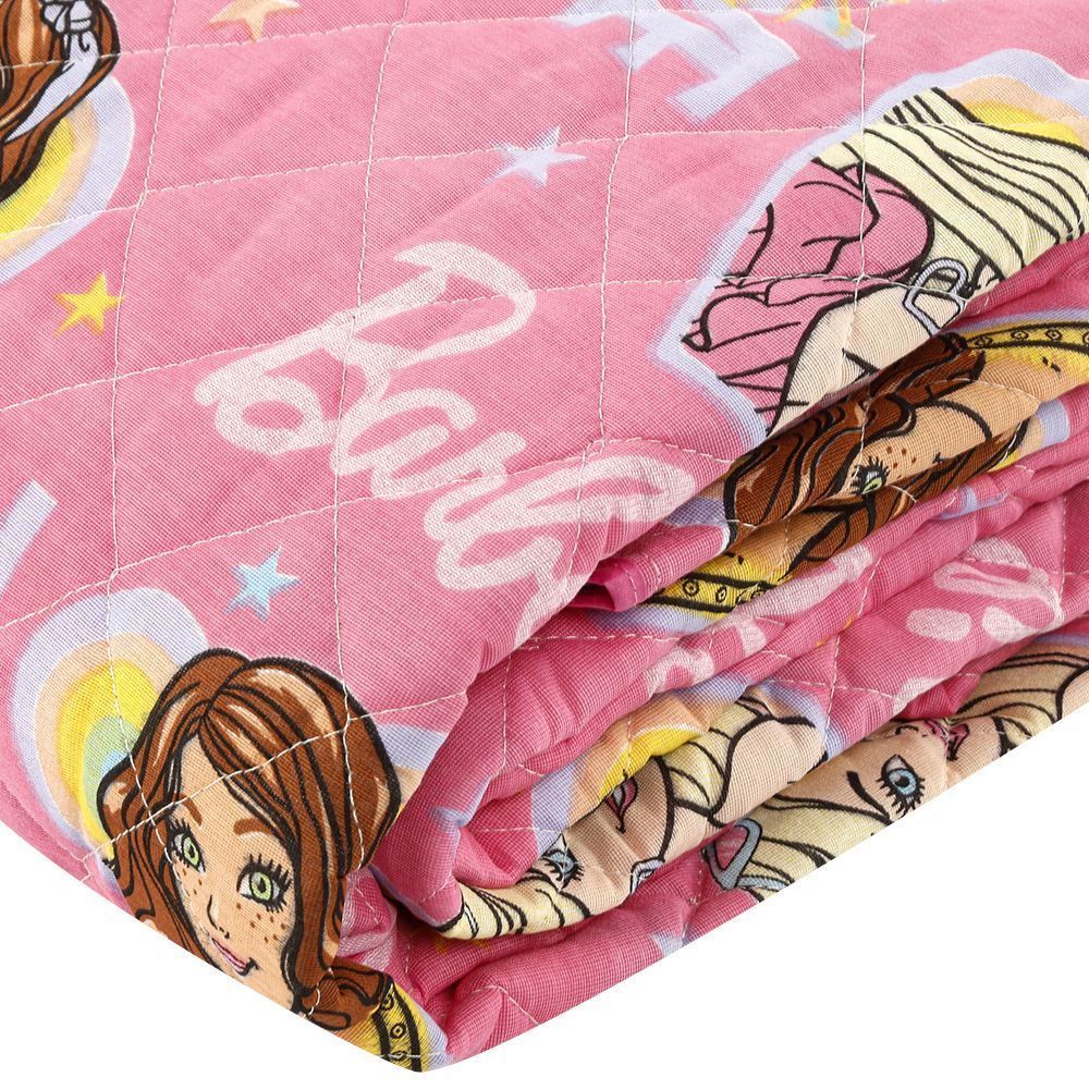 Colcha Infantil Divertida Dupla Face Lepper - Barbie