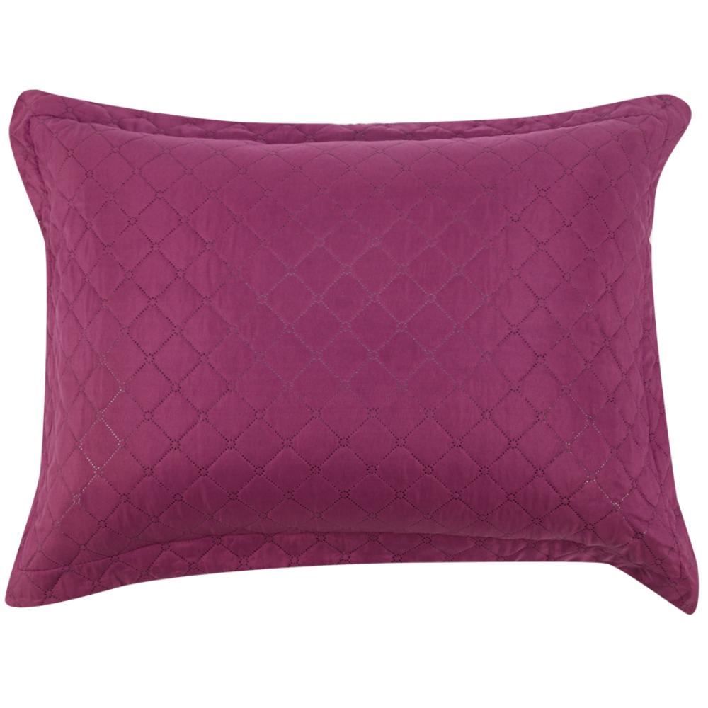 Kit Colcha King Dupla Face Lisa Havan Casa 3 Pçs - Rosa Malva