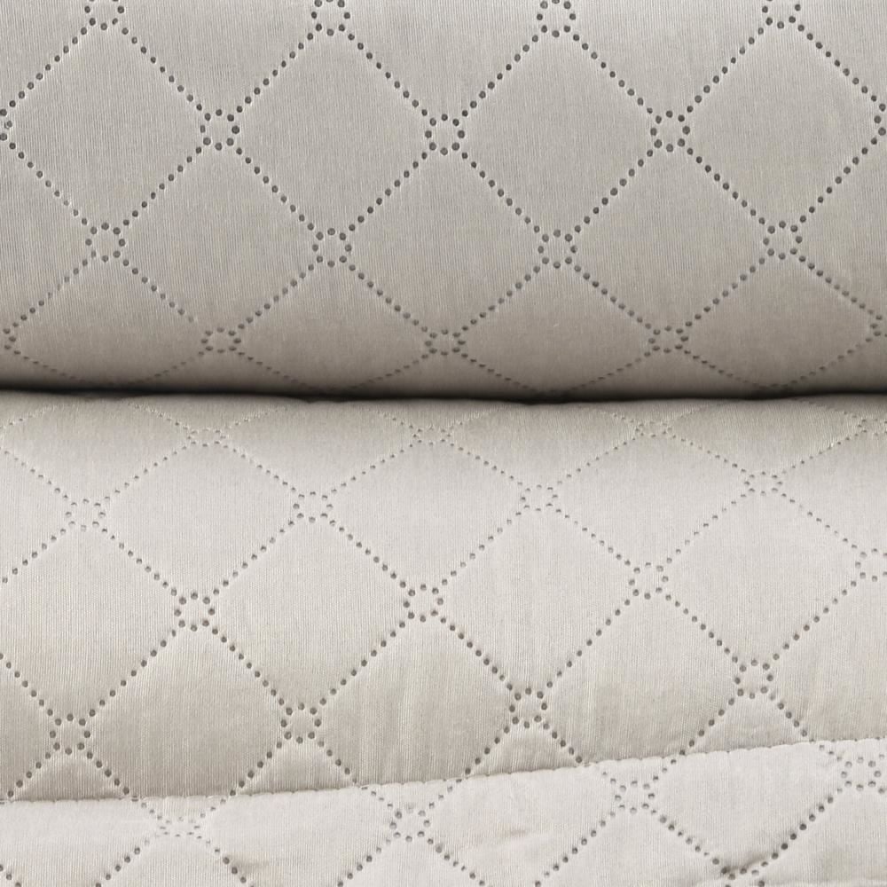 Kit Colcha King Dupla Face Lisa Havan Casa 3 Pçs - Bege Cru