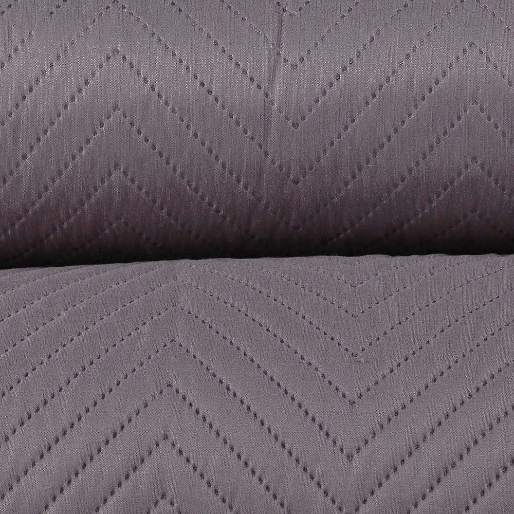 Kit Colcha King 100% Poliéster Lisa Versalhes Havan Casa 3 Pçs - Cinza Urbano