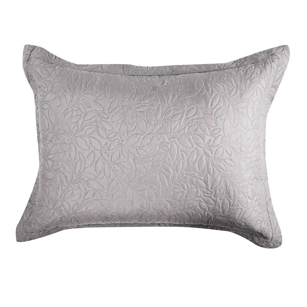 Kit Colcha King 100% Poliéster Lisa Versalhes Havan Casa 3 Pçs - Cinza Amianto