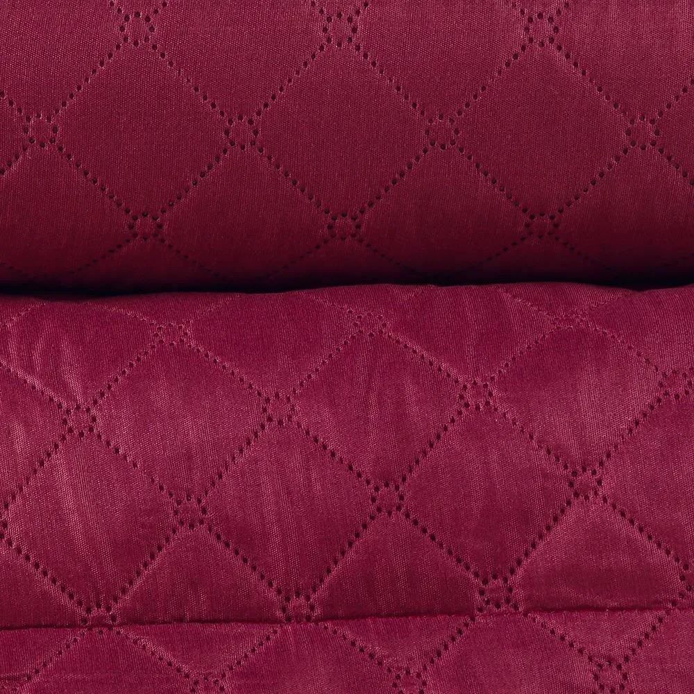 Kit Colcha King 100% Poliéster Lisa Versalhes Havan Casa 3 Peças - Rosa Malva