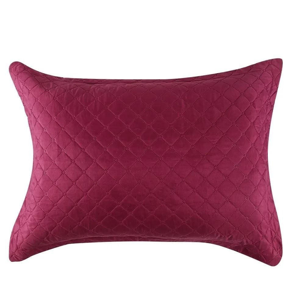 Kit Colcha King 100% Poliéster Lisa Versalhes Havan Casa 3 Peças - Rosa Malva