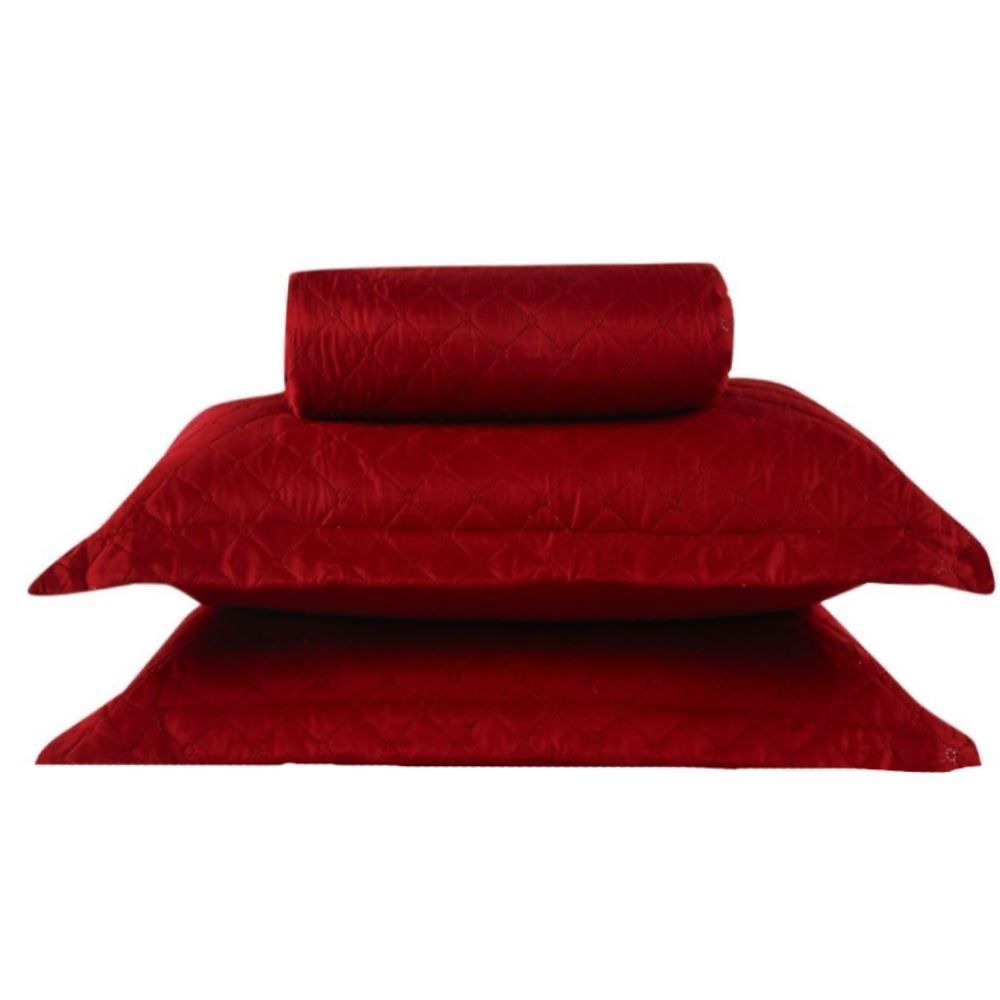 Kit Colcha King Lisa Versalhes Havan Casa 3 pçs - Bloodstone