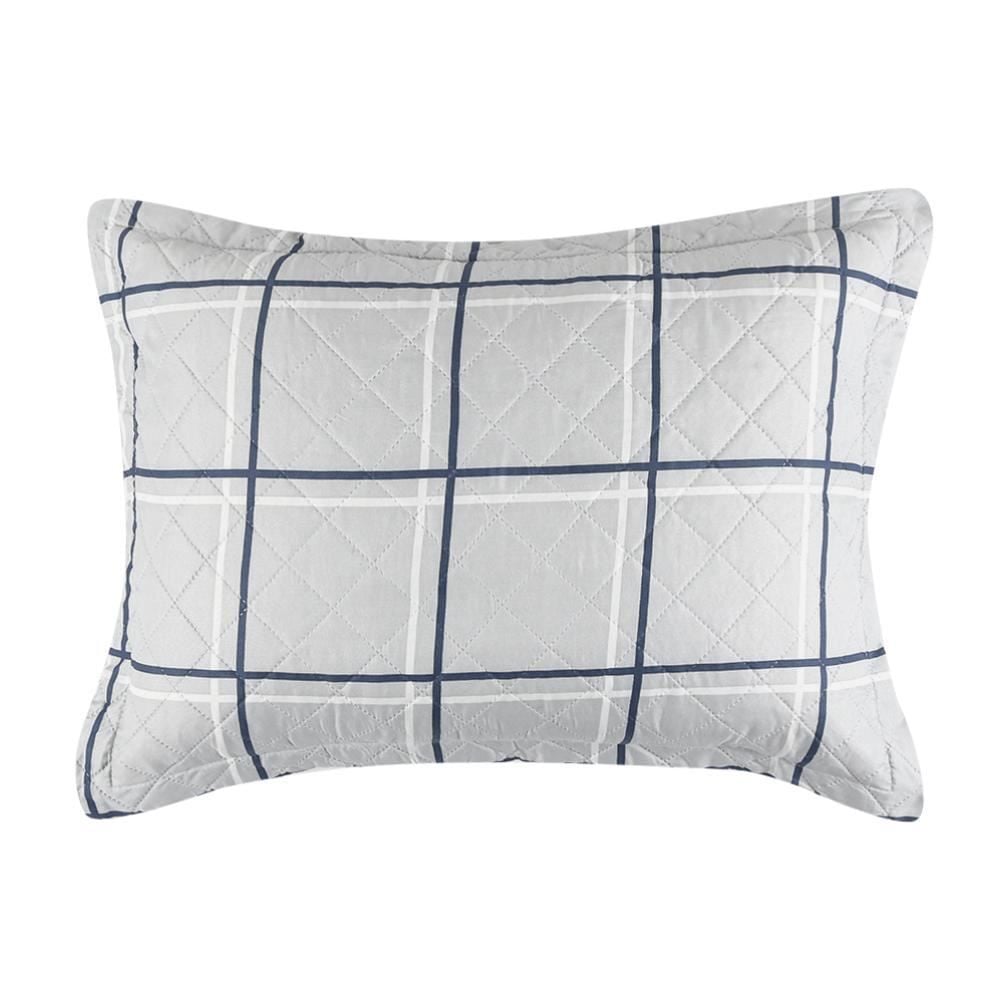 Kit Colcha King 100% Poliéster Havan Casa 3 Pçs - Henry Cinza Geo