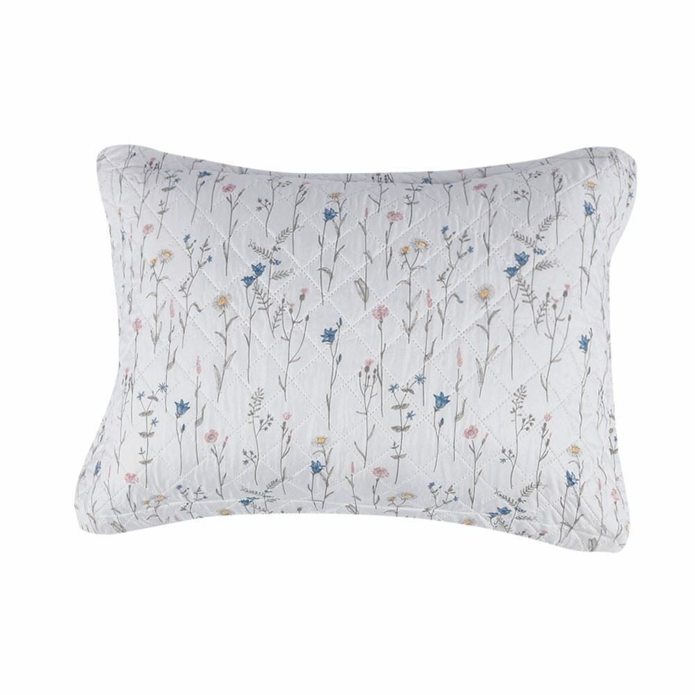 Kit Colcha King Versalhes Estampada Havan Casa 3 pçs - Floral Off