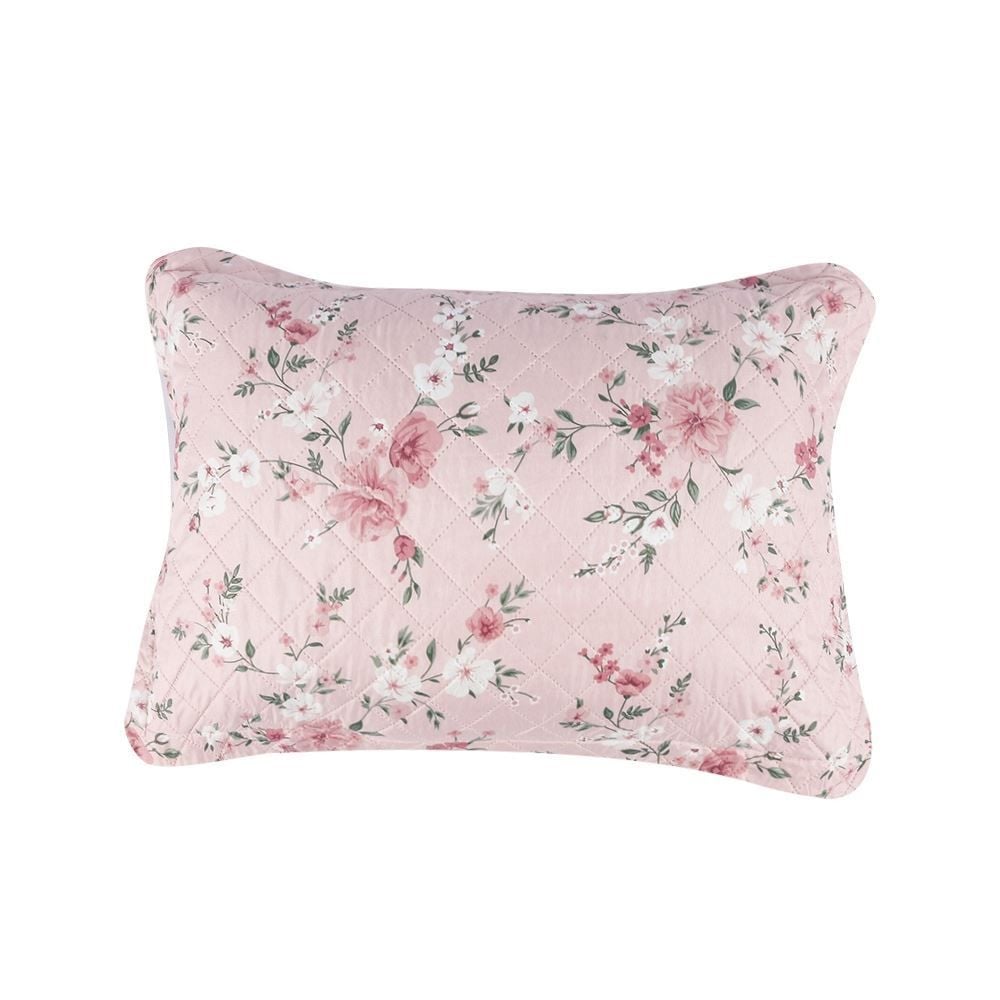 Kit Colcha King Versalhes Estampada Havan Casa 3 pçs - Floral Rose