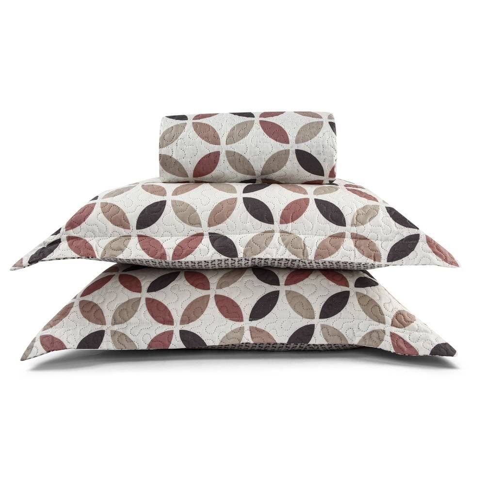 Kit Colcha King Malha Havan Casa 3 Pçs - Devon Geo