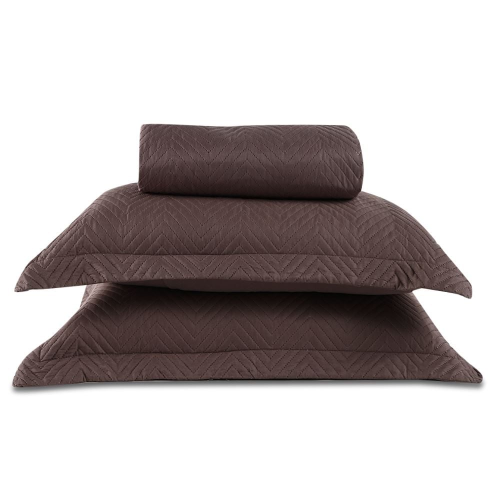 Kit Colcha Queen 100% Poliéster Lisa Versalhes Havan Casa 3 Pçs - Cabocla