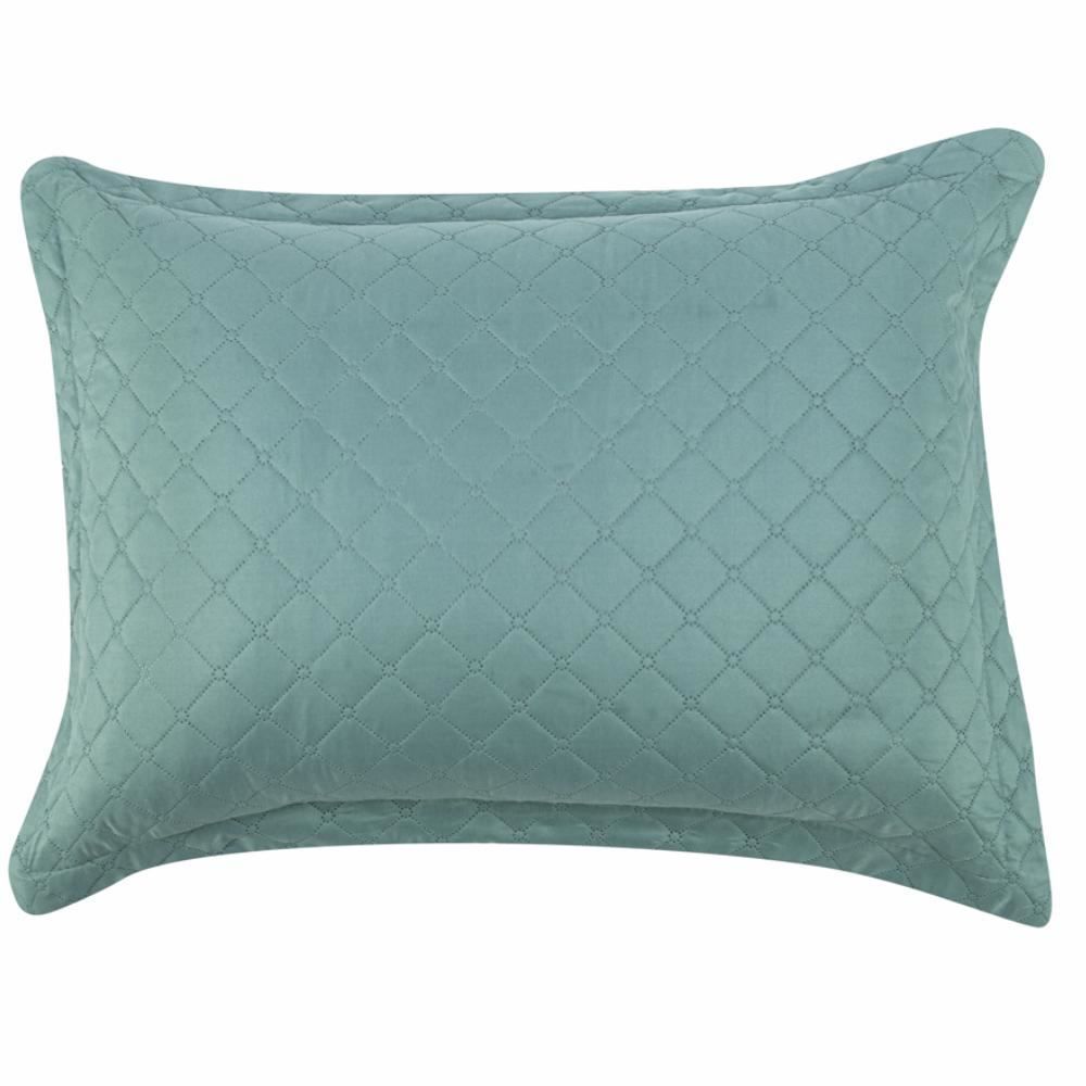 Kit Colcha Queen 100% Poliéster Lisa Versalhes Havan Casa 3 Pçs - Verde