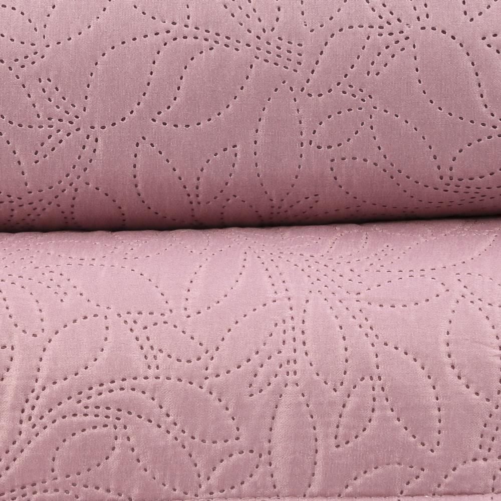 Kit Colcha Queen 100% Poliéster Lisa Versalhes Havan Casa 3 Pçs - Rosa Velho