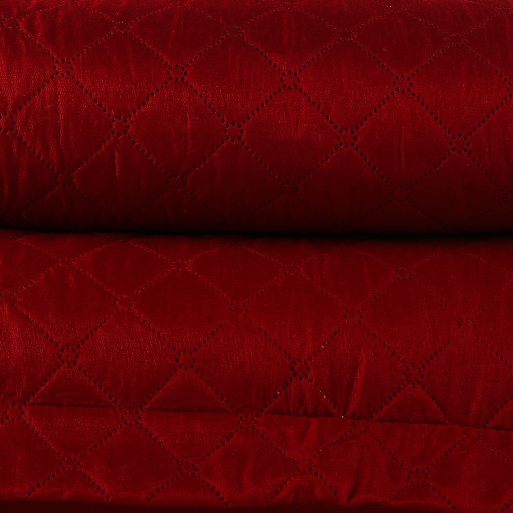 Colcha Queen 3 Peças Lisa Versalhes Havan Casa - Bloodstone