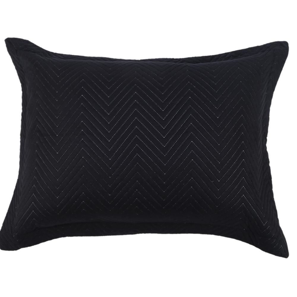 Colcha Queen 3 Peças Lisa Versalhes Havan Casa - Preto