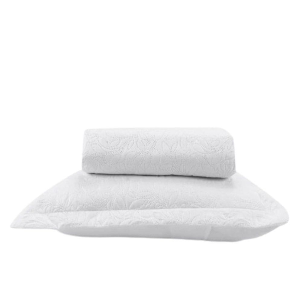 Kit Colcha Solteiro 100% Poliéster Versalhes Havan Casa 2 Pçs - Branco