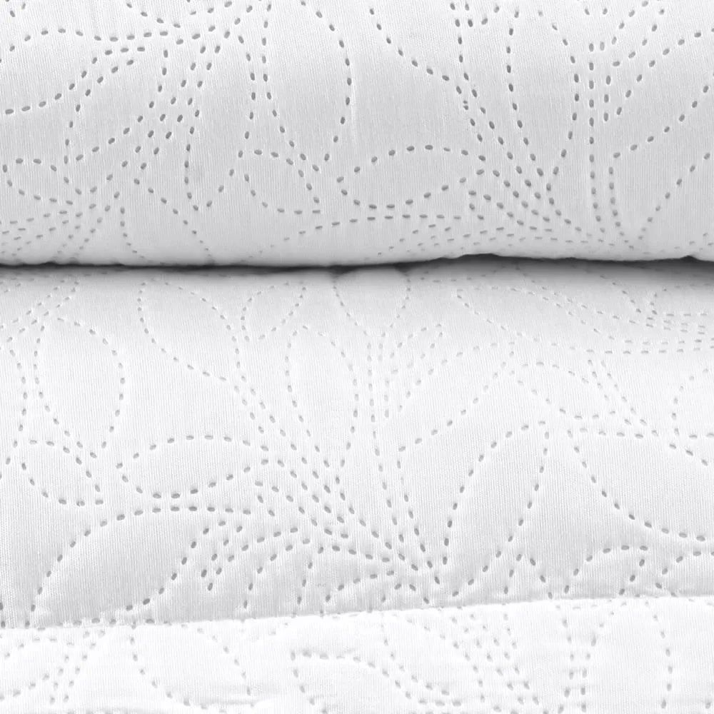 Kit Colcha Solteiro 100% Poliéster Versalhes Havan Casa 2 Pçs - Branco