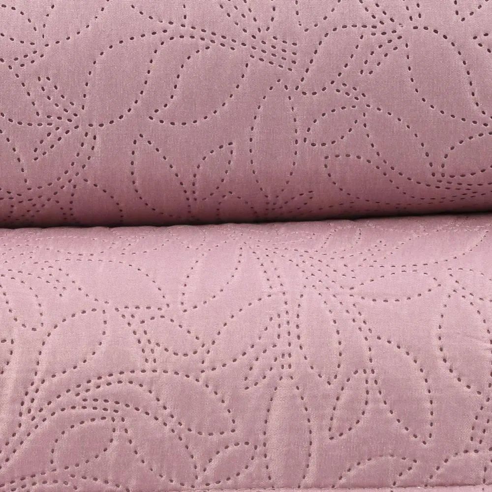Kit Colcha Solteiro 100% Poliéster Versalhes Havan Casa 2 Pçs - Rosa Velho