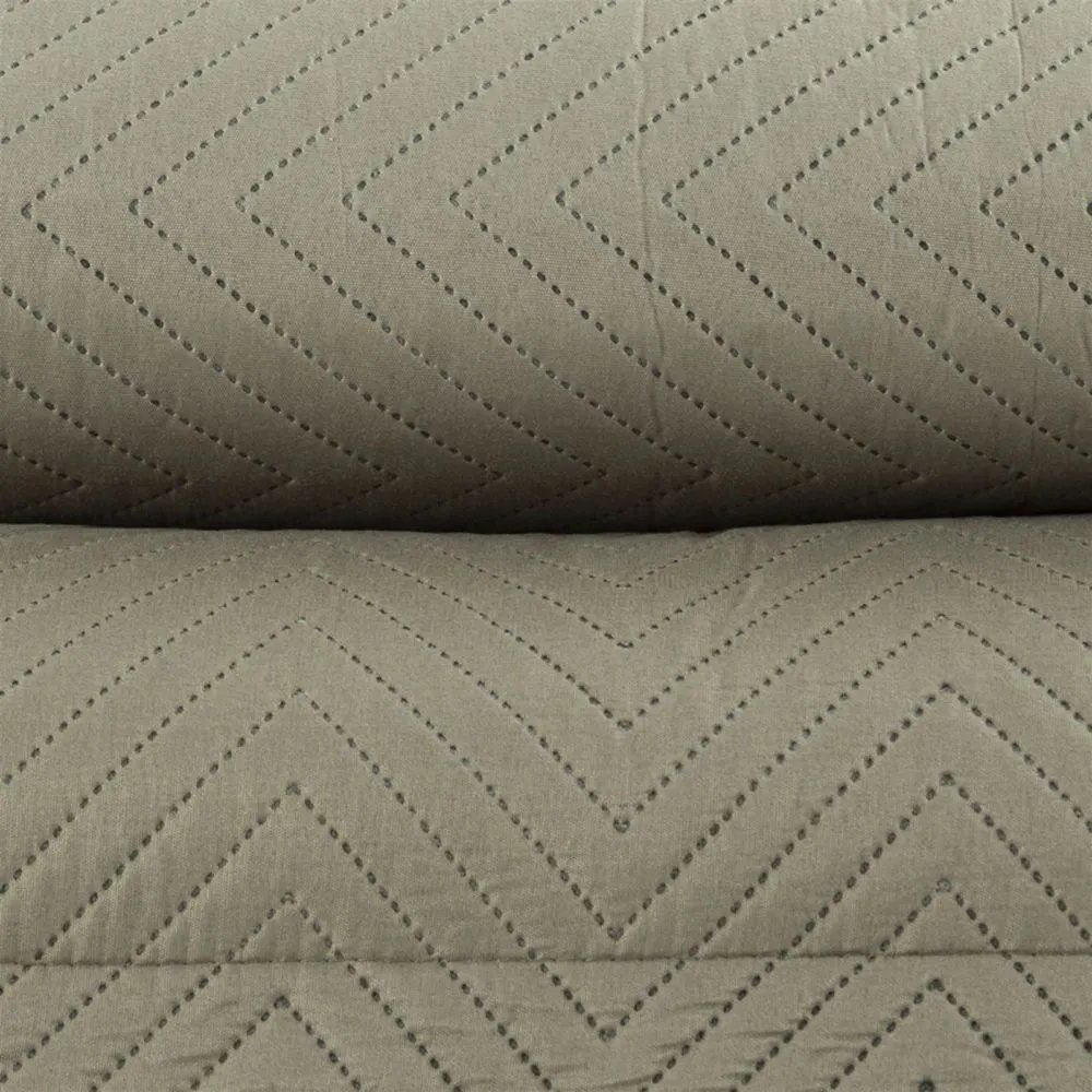 Kit Colcha Solteiro 100% Poliéster Versalhes Havan Casa 2 Pçs - Taupe