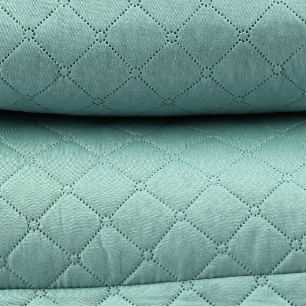 Kit Colcha Solteiro 100% Poliéster Versalhes Havan Casa 2 pçs - Verde Suculenta