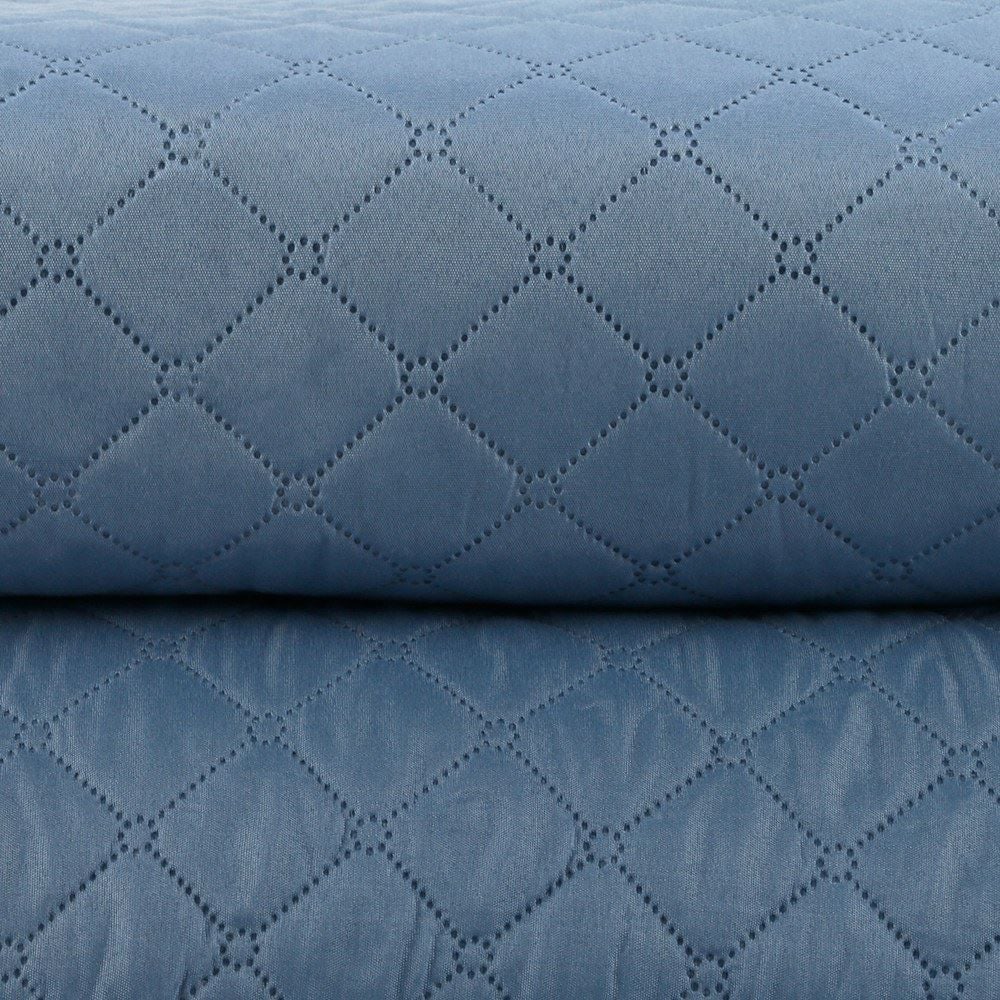 Kit Colcha Solteiro 100% Poliéster Versalhes Havan Casa 2 Peças - Azul