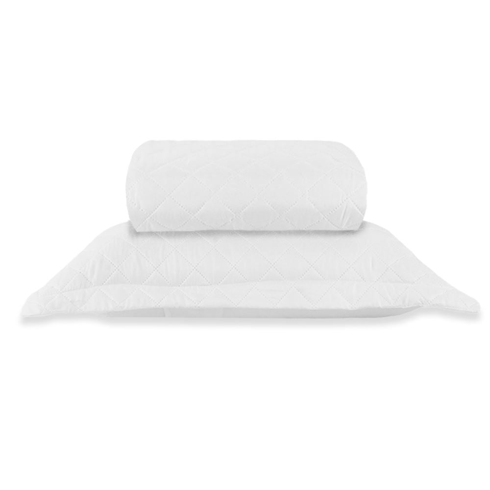 Kit Colcha Solteiro Lisa Versalhes Havan Casa 2 pçs - Branco