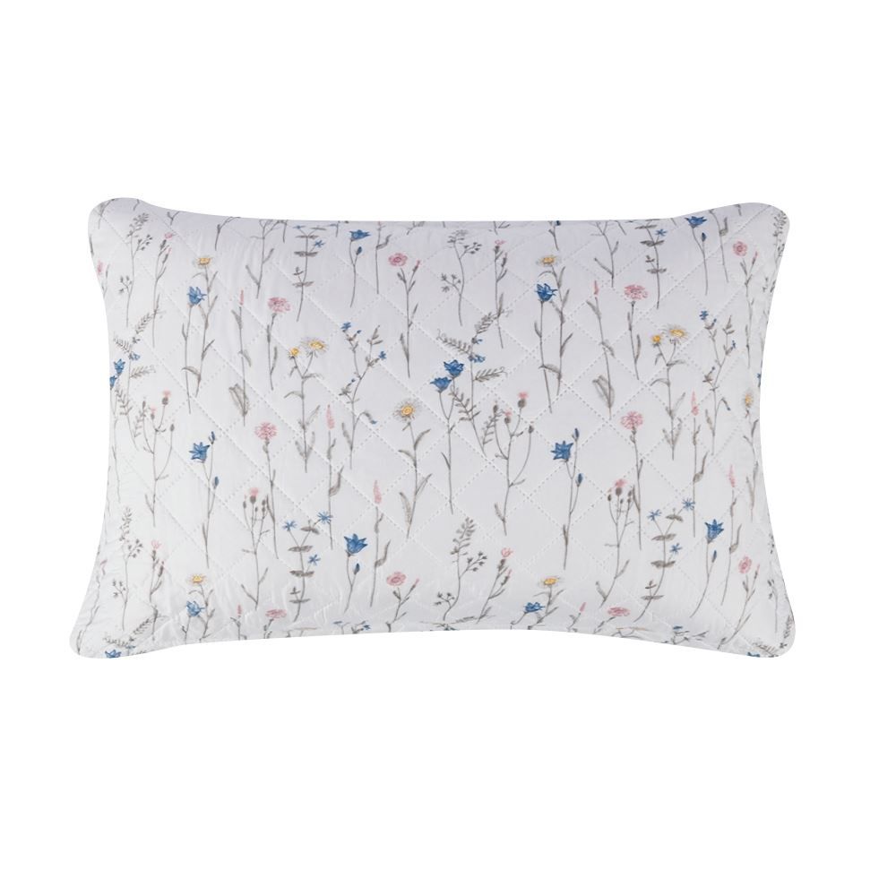 Kit Colcha Solteiro 150 Fios Havan Casa 2 pçs - Floral Off