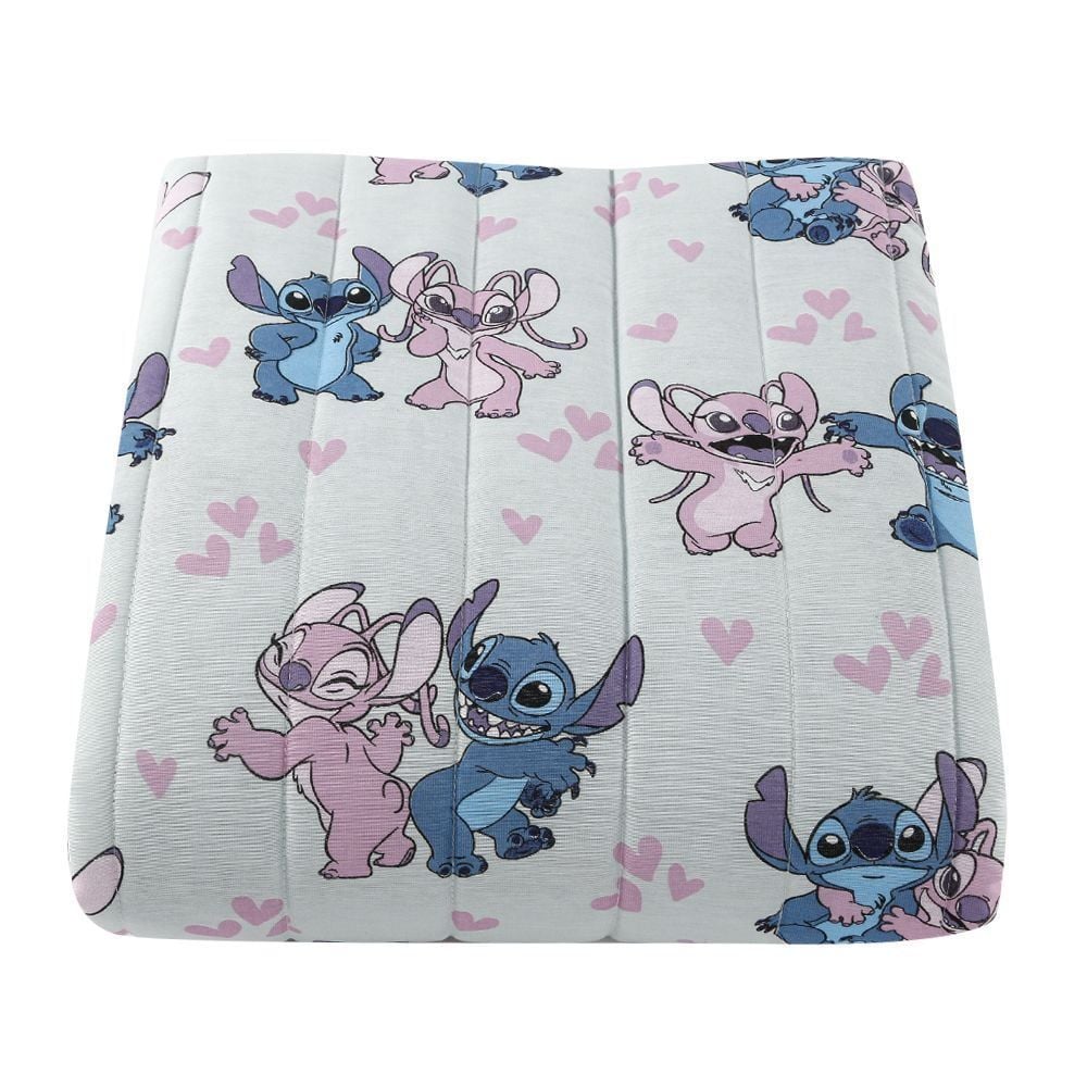 Colcha Solteiro Infantil Divertida Dupla Face Lepper - Stitch