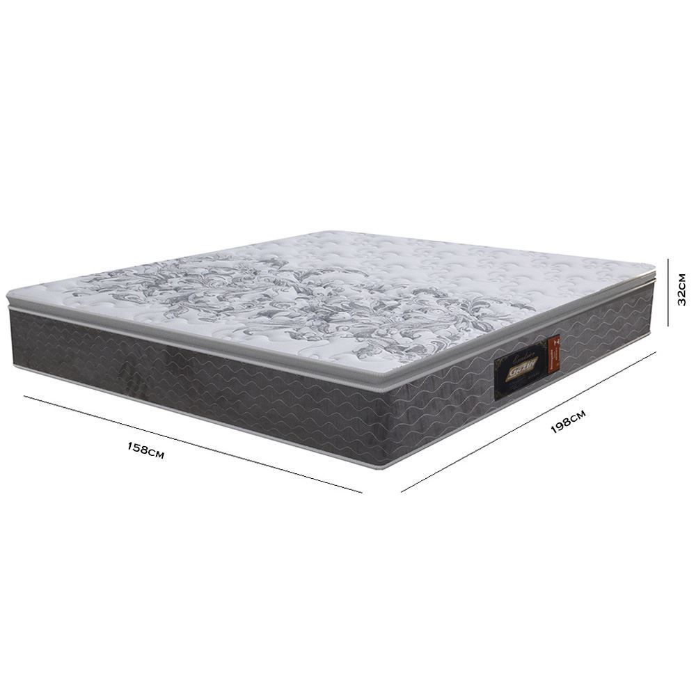 Colchão Queen Excelsior 158X198cm Gazin - Cinza
