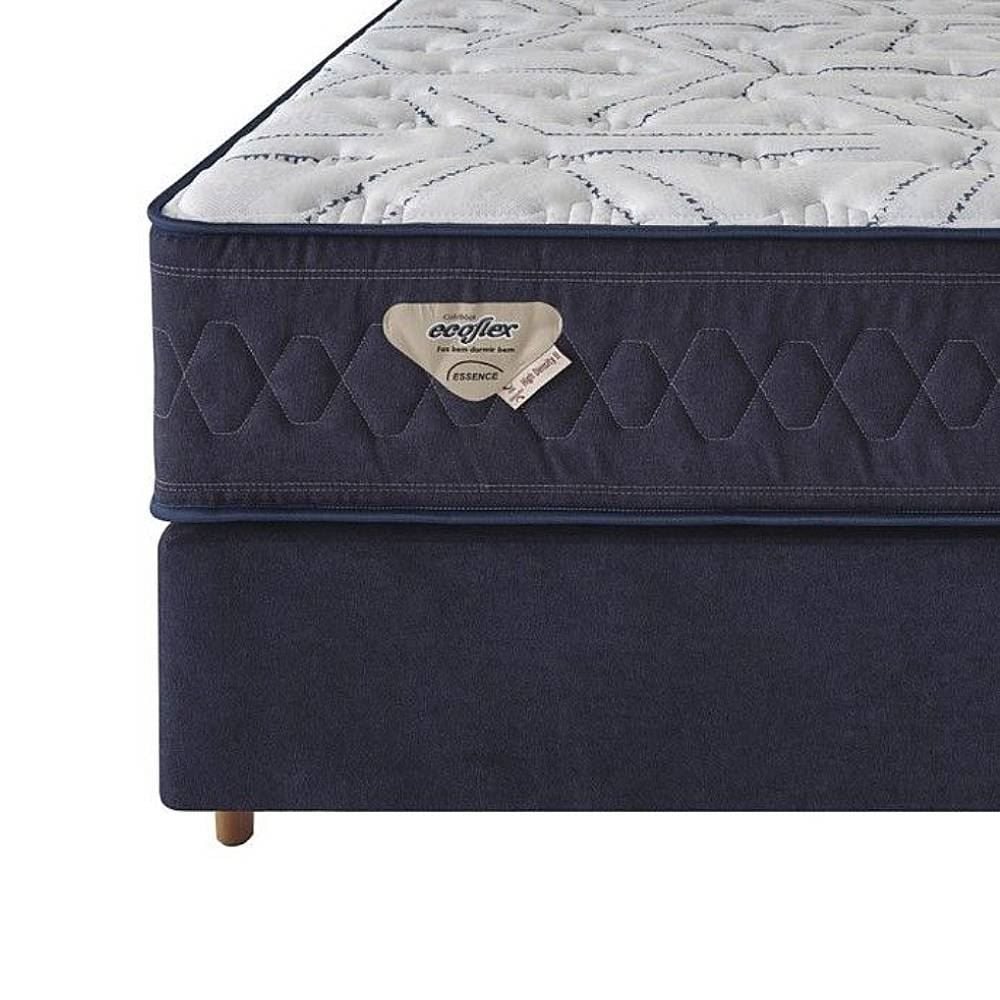 Colchão Queen High Density 1,58X1,98 m Ecoflex - Azul Marinho
