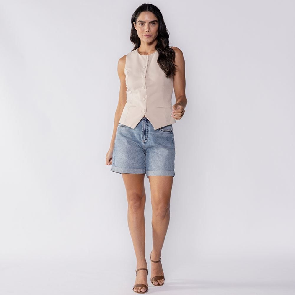 Colete Feminino De Alfaiataria Patricia Foster