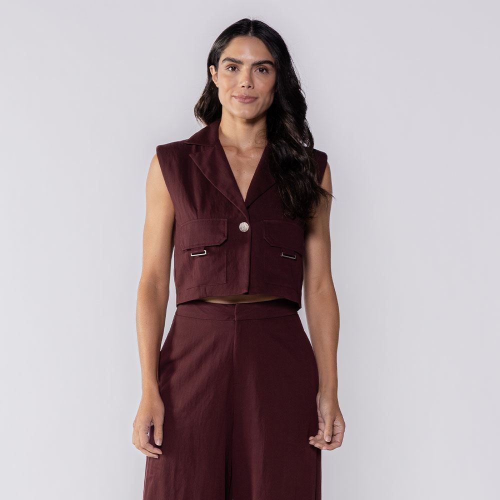 Colete Feminino De Poliamida Patricia Foster